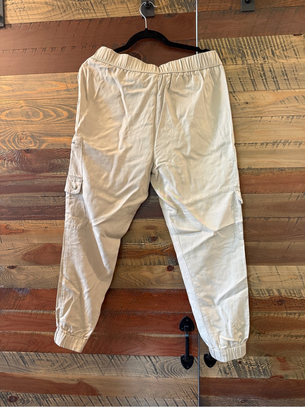 Banana Republic Women's Light Beige Cargo Jogger Pants - Picture 5 of 7